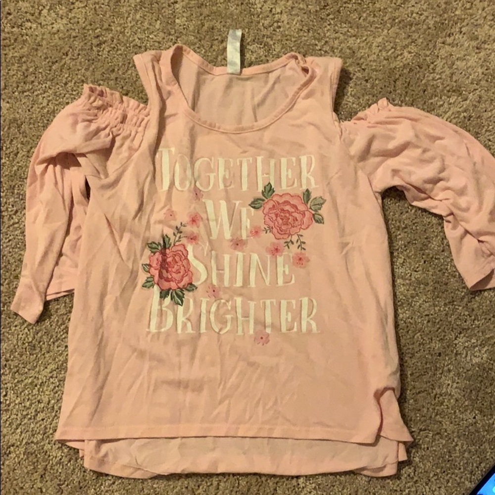 Pink we shine brighter together shirt